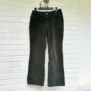 St John's Bay Vintage 90's Green Corduroy Flare Pants